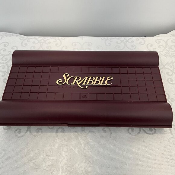 Scrabble Deluxe Travel Edition Crossword Game - Picture 2 of 5